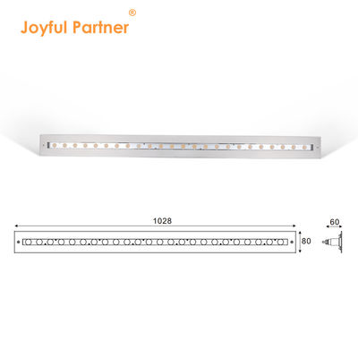 Unterwasserlineare Poollampe IP68 48W RGB aus Edelstahl 316