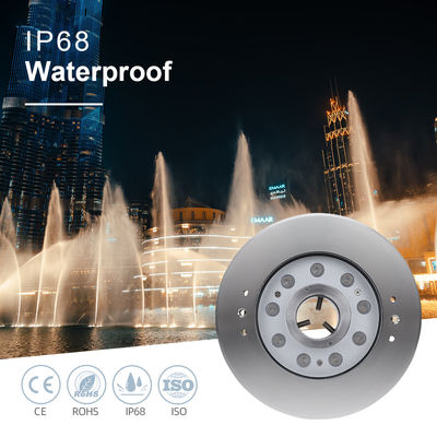Unterwasserbrunnenlampe IP68 9W RGB Edelstahl 316 für Musikbrunnen