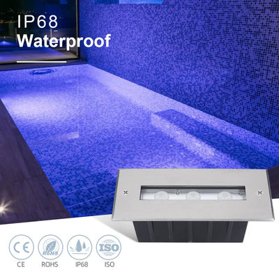 IP68 Schwimmbadlicht 3W 6W RGB Einfarbige Unterwasserlineare Wandspülmaschine Licht mit Plastik-Hülle