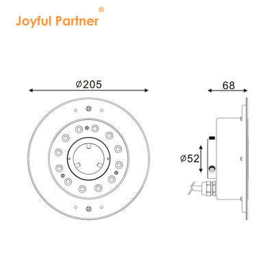 Unterwasser-LED-Brunnenlicht IP68 12W 24W 36W Warmweiß RGB RGBW4in1 Edelstahl 316L DC 24V