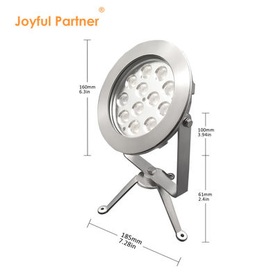 2024 Neueste 12x4W RGBW 3in1 48W DMX Steuerung Edelstahl IP68 12V Tauchleuchten