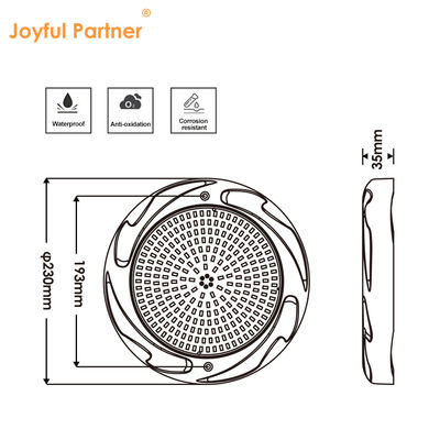 Oberflächenbefestigter Harz gefüllter IP68 AC12V ABS+PC RGBW SMD 2835 Unterwasser-Schwimmbäder Beleuchtung