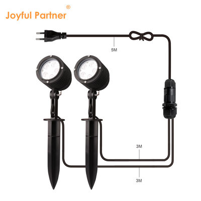 5W Outdoor Pulverbeschichtung Gehäuse Led Einfarbige Kunststoff Spike DC24V Garten Landschaft Scheinwerfer für Bäume