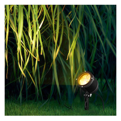 5W Outdoor Pulverbeschichtung Gehäuse Led Einfarbige Kunststoff Spike DC24V Garten Landschaft Scheinwerfer für Bäume