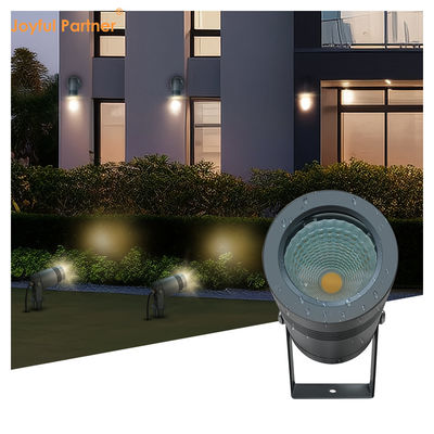 DIA 50mm 6W CREE COB LED Aluminium Gesichtsdeckel DC12v 24v Garten Spike Lichter mit Schattierung Deckel