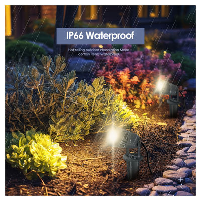 2024 Neue Aluminiumkarosserie IP66 Wasserdicht Niederspannung 6W CREE COB 12V LED Spike Lichter Für Gehweg