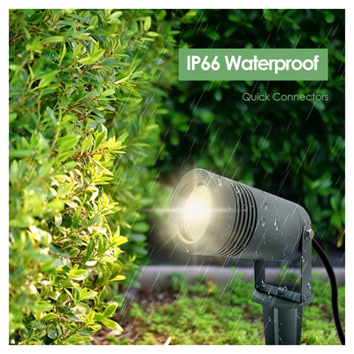 Hochhelligkeit 1000LM 3500K Warmweiß 10W LED IP65 wasserdicht Scheinwerfer Außenleuchten für Gartenbaum