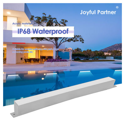 Lineare Poolbeleuchtung IP68 Außen DC24V 316 Edelstahl LED-Linienbalkenlampe Kaltweiß