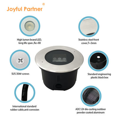 Außen Led Deck Beleuchtung IP67 Full Anpassung Diffused Tempered Glass DC24V Für Gärten Wege