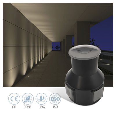 Vergrabene Led-Untergrundleuchte IP67 LED 12V-24VDC Niederspannung 1W 3W Boden mit Glas