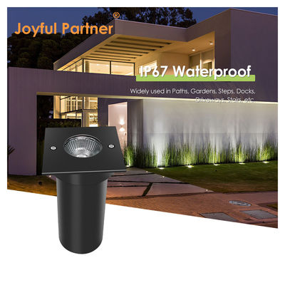 6W COB LED 85mm*85mm Schwarzes Aluminium Gehäuse Quadrat Form Untergrund begraben LED-Leuchten Für Outdoor-Patio Gärten