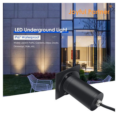 6W COB LED 85mm*85mm Schwarzes Aluminium Gehäuse Quadrat Form Untergrund begraben LED-Leuchten Für Outdoor-Patio Gärten