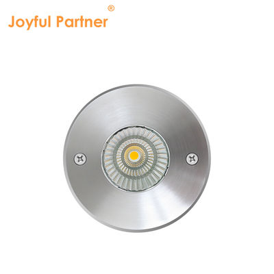 Eingebautes Led-Begrabenes Licht Quadratische runde Form Sliver Aluminiumgehäuse Außen IP67 Moderner Stil