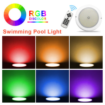 LED-Schwimmbadlicht Fernbedienung Farbwechsel 18W PAR56 IP68 Wasserdicht Wandmontiert