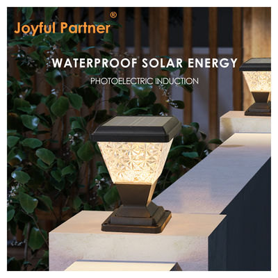 Außen-Solarkolonnen-Kopflichter IP65 Wasserdicht 2835 SMD LED 150lm/w Anti UV PC Gehäuse