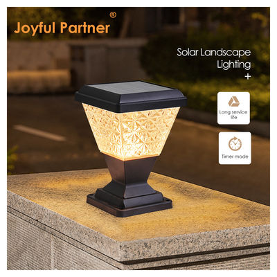 Außen-Solarkolonnen-Kopflichter IP65 Wasserdicht 2835 SMD LED 150lm/w Anti UV PC Gehäuse