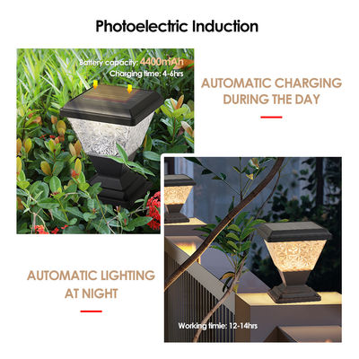 Garten-Tor-Licht Solarbetrieben 124 Stück SMD 2835 LED 150 Lm/W 5W Sloar-Panels mit PC-Lampenschirm