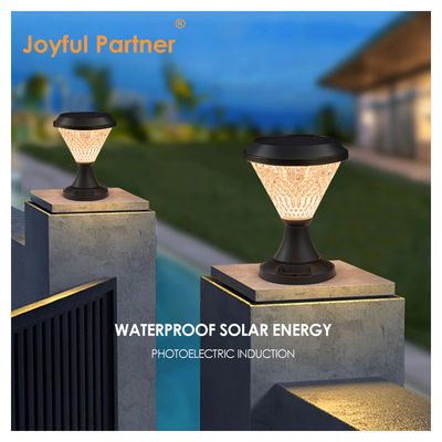 Energiebetriebene Säulenleuchte 5W/3.7V Polykristalline Sloar-Panels Epistar DIA 200mm RGB Fernbedienung
