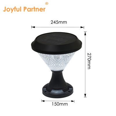 Solar-Bollard-Leuchten ABS-Material Polykristalline Sloar-Panels Epistar SMD DIA245mm IP65 APP Steuerung Wasserdicht