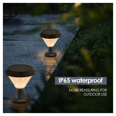 Solar-Bollard-Leuchten ABS-Material Polykristalline Sloar-Panels Epistar SMD DIA245mm IP65 APP Steuerung Wasserdicht
