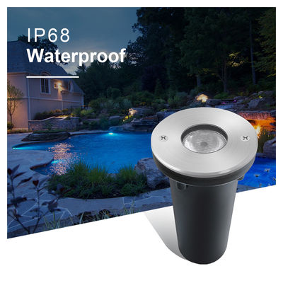 Edelstahl-Brunnenleuchten Niederspannung RGB 3W 1W LED IP68 Wasserdicht für Landschaft Unterwasser