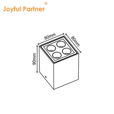 Commercial Down Light Casting Aluminium LED SMD Neues modernes Design für Innenräume Weißgraue Farbe