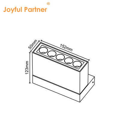 Neue Ankunft LED Rechteckige Oberfläche Aluminium Scheinwerfer 10W Linearlicht AC220-240V Led wasserdichte Außendeckenlampe