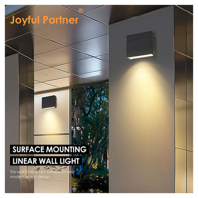 Auf und Ab Beleuchtung Moderne LED Wandmontierte Garten Innenhof Leuchten 10W Schwarz Weiß Gehäuse Farbe wasserdicht IP65