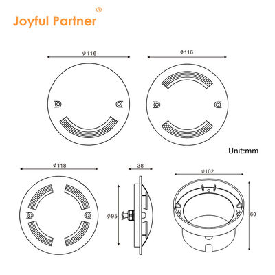 Spezielle Warmverkauf IP67 wasserdicht Ultra-Dünn Mini-Größe eingegrabener Seiten-Emissionsboden Anti-Glanz Untergrund-LED-Licht