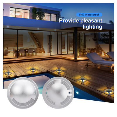 IP67 Ultra-dünne eingebettete Inground-Uplight 12V 24V wasserdichte Deckleuchte eingebettete Bodenlampe