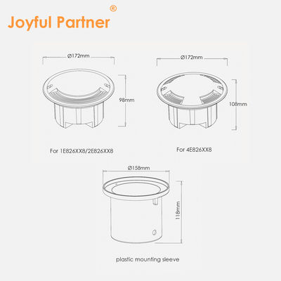 Vergrabene Aufleuchtungsfahrzeugantrieb über Typ 8W 15W 20W Seitenausstrahlung für den Untergrund
