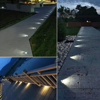 Ultra dünne IP67 wasserdichte eingebettete 2W LED Außenbeleuchtung SS316 Abdeckung