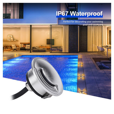 Ultra dünne IP67 wasserdichte eingebettete 2W LED Außenbeleuchtung SS316 Abdeckung