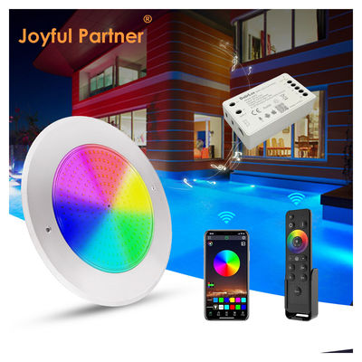 18W 316SS Unterwasserwandmontierte LED-Poolleuchte 230MM DC12V 252pcs SMD2835 Warmweiß Konstante Spannung