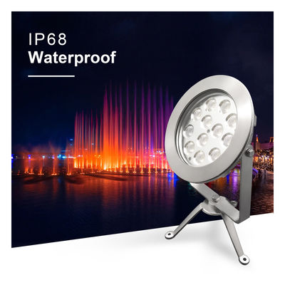 IP68 Außenleucht mit LED-Spotlicht aus Edelstahl DMX512 RGBW 12w für Unterwasserunterstützung DMX Controller