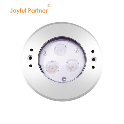 DIA 118mm IP68 304 Edelstahl Warmweiß Unterwasser-LED-Licht 3W DC24v mit Kunststoff-Hülle