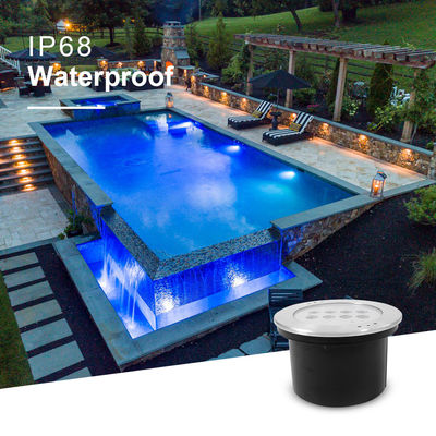Led-Poolleuchten Unterwasser RGBW IP68 SS316 DIA200mm Wasserdicht CE Rohs IP68 Mehrfarbig DC24V