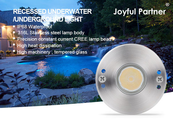 IP68 Unterwasser LED Poolleuchten Edelstahl 316 1W 2W Tauchbar Asymmetrische Linse