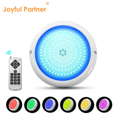 Schwimmbadlicht IP68 Farbwechsel AC12v Harz gefüllt Flach RGB Oberfläche Montiert 180mm Dia