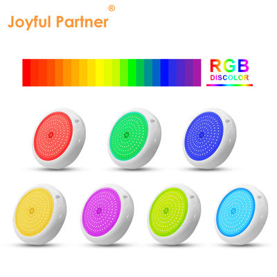 Schwimmbadlicht IP68 Farbwechsel AC12v Harz gefüllt Flach RGB Oberfläche Montiert 180mm Dia