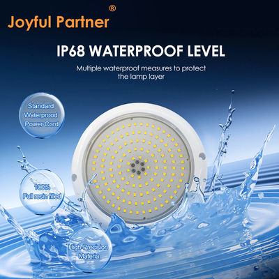 Led-Schwimmbadlicht RGB AC12v Harz gefüllt Flach RGB ABS Körper Warme weiße Oberfläche Montiert Fabrik kundenspezifisch