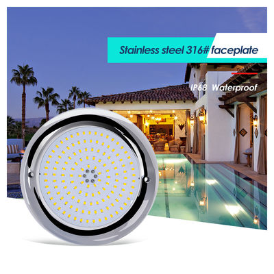 Schwimmbadleuchten Harz gefüllt Flachform RGB Oberfläche montiert SMD LED 152mm Dia