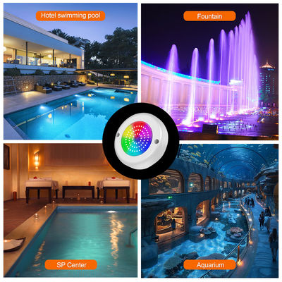 AC 12V Unterwasserleucht IP68 RGB Schalter Steuerung PC 15W Harz gefüllte Oberfläche LED-Schwimmbadlicht