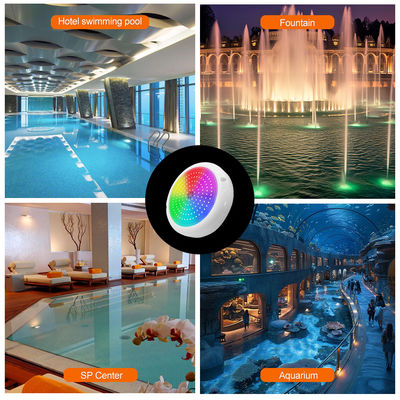 Poolleuchten Led Unterwasser PAR56 Betonwandfläche mit 18 Tasten Fernbedienung
