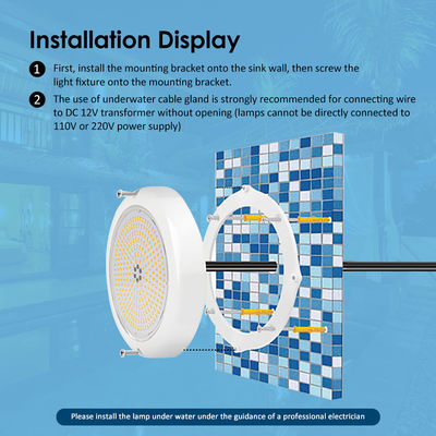 Wasserdichte LED Unterwasser PAR56 Licht Oberfläche montiert AC12v CE RoHS für Schwimmbad