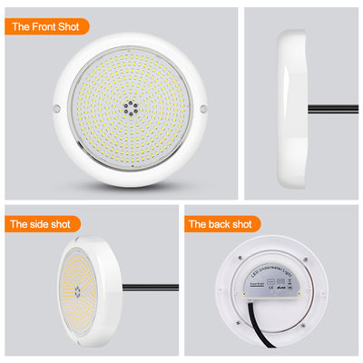 Schwimmbadlicht IP68 Epoxidharz gefüllt Aquarienleuchten RGB AC12V ABS Oberflächenmontiert