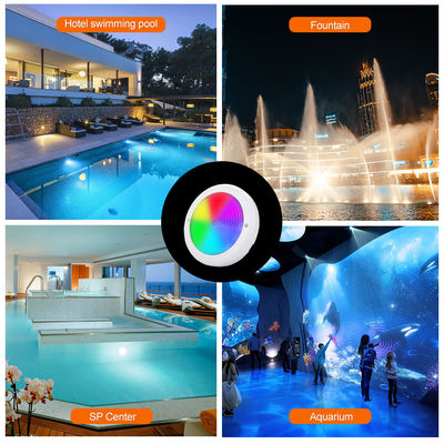 Wasserdichtes Schwimmbad Licht Wandmontiert Rgb AC12v Durchmesser 230mm Dicke ABS Material 42W