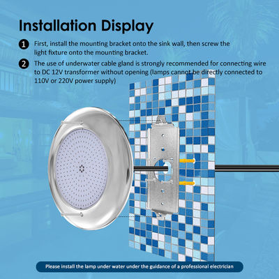 Joyful Pool Lichter 12v AC Upgrade SMD Chip RGB Farbe IP68 All in einem Set Design für Beton Pool