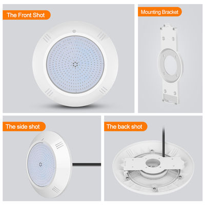 Epoxidharz gefüllt Unterwasserpool Licht Wand montiert ABS Gehäuse IP68 AC12V 18W Dia 260mm