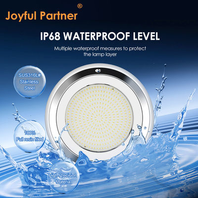 IP68 280mm Wandmontierte Edelstahl-RGB-LED-Schwimmbadlicht